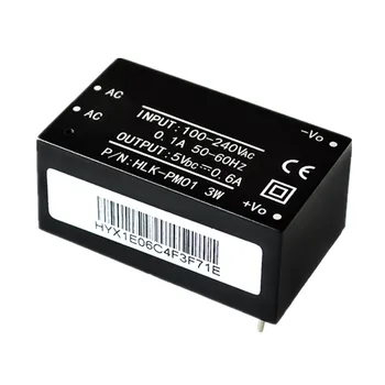 HLK-PM01 AC-DC izolētas barošanas modulis 220v uz 5V 3W saprātīga maiņa solis uz leju barošanas modulis HLK-PM01