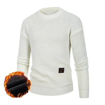 2023 Rudens/Ziemas jauno vīriešu džemperis Vīriešu ikdienas džemperis vienkrāsainu džemperi, vīriešu vilnas džemperis vīriešu modes džemperis