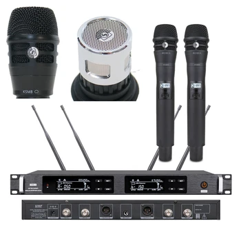 MICWL ULXD24 Profesionālo Bezvadu Mikrofonu Sistēma KSM8 Sudraba Kapsula, Dinamisko Skatuves Karaoke Komplekti