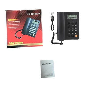 Rievots Fiksēto Telefonu Rakstāmgalds, Mājas Telefonu ar Lielām Pogām Tālrunis KX-T2025 H7EC
