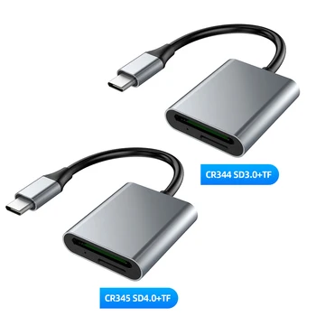2 In 1 C Tipa Karšu Lasītājs 5Gps ātrgaitas USB C Karšu Lasītājs C Tipa 3.0 Ports, SD TF Karšu Lasītājs Plug and Play USB Ierīcēm C