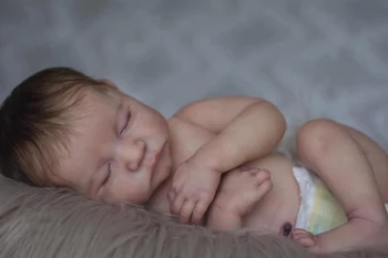 FBBD 18inch Pilna Ķermeņa Jaundzimušo Bērnu Lelle Atdzimis Miega Levi Elastīga 3D Ādas Toni, ar Redzamām Vēnām Roku Saknes Matiem Lelle