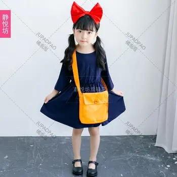 Maz Raganu Cosplay Kostīmu Iapanese Anime Kiki ' s Delivery Service Cosplay Kostīms Bērniem Halloween Cosplay Raganu Kleita Meitenēm