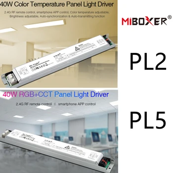 MiBOXER PL5 40W RGB+PKT led Panelis Gaismas, Vadītāja elektriski PL2 40W Krāsu Temperatūras Panelis Gaismas, Transformatoru Vadītāja