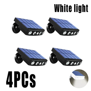 4GAB Spilgti LED Silti Balta Saules Gaismas, Āra Kustības Sensora Apgaismojums Dārza Ceļš, Garāža Pagalmā, Ielas, Sienas Lampas Ūdensizturīgs