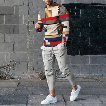 Modes Mens Divas Gabals Nosaka Grafiskā Iespiests T-Krekli Un Slim Bikses Uzvalki Vīriešiem 2023 Pavasara Rudens Apģērbu Gadījuma Streetwear