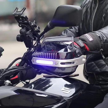 Universālo Motociklu LED Gaismas Motociklu Handguard Stūres Aizsargs Augsta Kvalitāte par Yamaha 155 Aerox 650 Xvs Aerox 50 Fz16 Fz1N