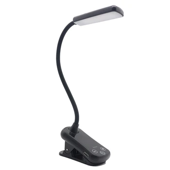 Portatīvo Lasīšanas Gaismas 3 8 Krāsas Spilgtumu USB Lādējamu Gaismas Mini Galda Lampa