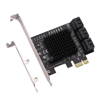 JAUNU Chi Ieguves Pievienot uz Kartes SATA PCI-E Adapteri PCI Express X1 Paplašināšanas Karti PCI E SATA PCIE Reizinātājs PCIE SATA Kontrolieris