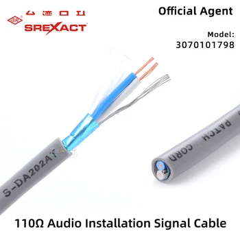 SREXACT AES/EBU noņemams 110 Ω digitālā audio kabelis S-DA202AT 3070101798 inženieru uzstādīšana