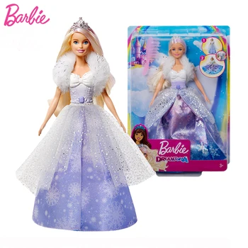 Sākotnējā Barbie Lelle Dreamtopia Ledus Sniega Modes Atklāt Rotaļlietas Meitenēm Barbie Princess Blondīne Rozā Mati Ierobežot Īpašais Piedāvājums Dāvanu