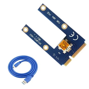 Mini PCIE Adapteris, 1x uz 16x Stāvvadu Karte Pcie Slots USB 3.0 Paplašinājuma Kartes Adapteri