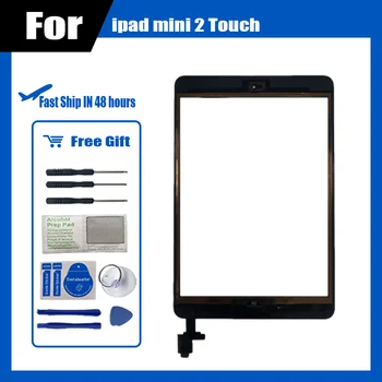 Bezmaksas Piegāde Touch Screen iPad Mini 1 Mini 2 A1432 A1454 A1455 A1489 A1490 A149 Touch Screen Digitizer Sensors + IC Chip