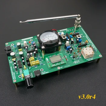 DIY Komplektu TA7358 FM Stereo Integrētu Radio plates 88~108MHz AFC +Signāla Mērītājs + LCD