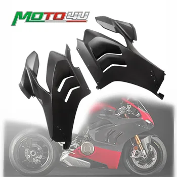 Par Ducati Panigale V4 2023 2024 100% Oglekļa Šķiedras Sānu pārsegi Priekšējie Sānu Vāku Liela Plāksne Aptecētājs Motociklu Modifikācija