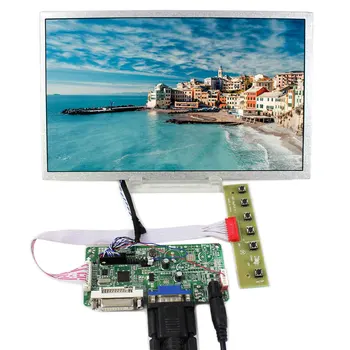 DVI, VGA LCD Kontrolieris Valde Ar 10,2 collu 1024x600 HSD100IFW1 CLAA102NA0ACW LCD Ekrāns