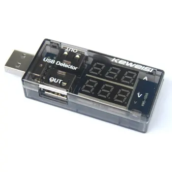 MĒLĪTE-10VA Sarkans+Zils Dual USB Uzlādes Strāva Detector Tester Akumulatora Voltmetrs Izturīga Ammeter Lādētāju Ārsts Testeris