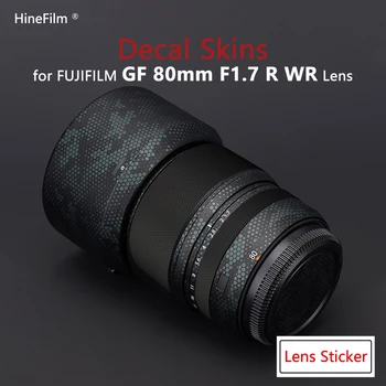 Fuji GF80 F1.7 / 80 1.7 Objektīva Vāciņš Ādas Fujifilm GF80mm F1.7 R WR Objektīvs Decal Aizsargs Mētelis Ietin Plēves Uzlīme