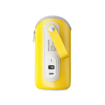 Portatīvo Pudeli Siltāks USB Automašīnas No Piena Pudeli Termostatu Sildīšanas Silts Siltuma Turētājs Ar 5 Līmeņu Temperatūras Regulēšana