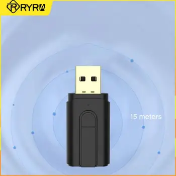 RYRA USB Bluetooth5.0 Adapteris ar 3.5 mm Jack atbalstu transportlīdzekļa uzstādītas PC audio skaļrunis mūzikas uztvērējs, raidītājs, SD karšu lasītājs