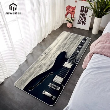 Doormat Ieejas Durvīm Fender Ģitāra Welcome Home Virtuves Grīdas Paklājs Bedrooom Paklāju Rotājumi, Balkons Dzīvojamā Istabā Paklāji Doormats
