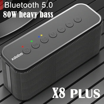 XDOBO X8 Plus Bezvadu Bluetooth Portable Speaker Skaņas Kolonnas Ultra-augsta Jauda 80W Subwoofer, Mobilo Tālruņu Uzlāde Boom Box