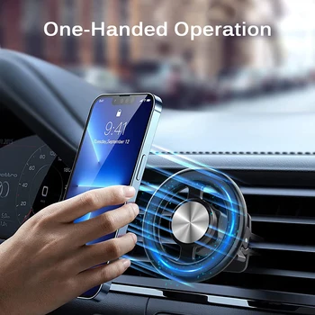 Magnētiskā Auto Telefona Turētājs Saderīgs Ar MagSafe Auto Mount iPhone 14 13 12 Automašīnu Gaisa Ventilācijas Klipu Mobilais Stiprinājums GPS Turētājs