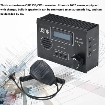 5W 8 Joslu SDR Radio Uztvērējs SDR Raiduztvērēju 20Khz-99Mhz FM AM LSB USB CW Ar Ekrānu+Rokas MIC Par USDR USDX
