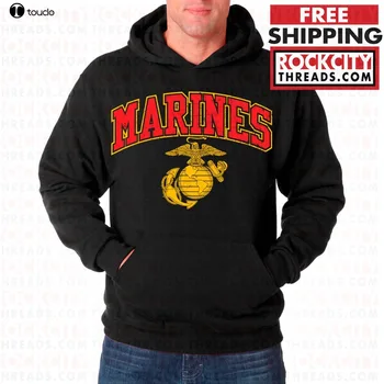 2019 modes cilvēks, Hoodies USMC MARINES IZLIEKTS pelēkā vārna MELNS Krekls Marine Corps Pulovers Semper fi MUMS Krekls