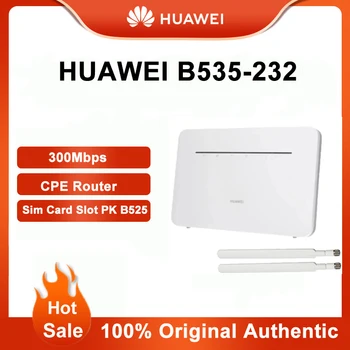 HUAWEI 4G Maršrutētāju Pro B535-232 LTE 300 Mbps, Dual-Band Wi-Fi Hotspot Mikro SIM Kartes Slots, 4 Gigabit Ethernet Porti, Cat 7 CPE Maršrutētāju