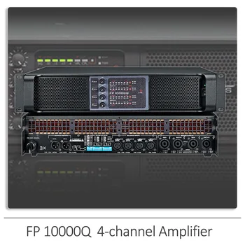 YUER FP10000Q 2Ohms 2500W 4 Kanālu Amplificatore Line Array AMPĒRI Subwoofer Spēcīgs Pastiprinātājs Profesionālās Amplificador