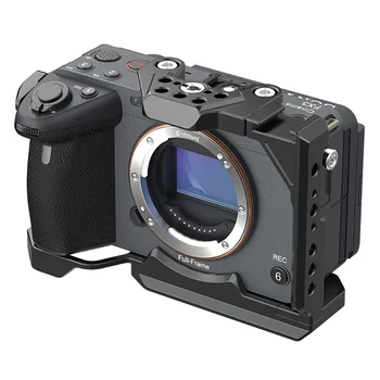 Top Alumīnija Sakausējuma Rokas videokameru Būrī Sony FX30 / FX3 Pilna Aizsardzības Dslr Būris Platformas