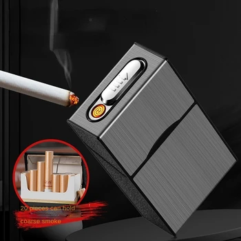 Karstā Radošo Spole Vieglāks Volframa Stieples Vieglāks USB Vieglāks piepīpētāja Elektriskās Šķiltavas Cigarešu Aksesuāri Vīriešu Dāvanu