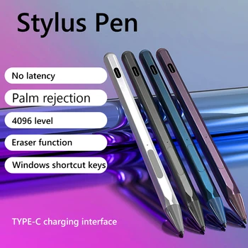 Klēpjdators Stylus 4096 Spiediena Jūtīgu Touch Pen Irbuli Tipa C Uzlādējams ar 3 Pildspalvu, Padomi par HP Envy X360/Asus Vivobook Pārsegs