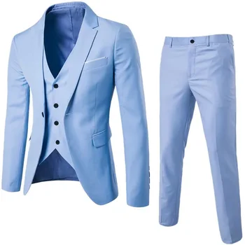 2023 Modes Vīrieši Classic 3piece Uzstādīt Uzvalks, Kāzu Kopšanas Slim Fit Vīriešu Uzvalks Jaka Elsas Veste Elegants Uzvalki Vīriešu Žakete Vīriešu