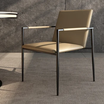 Luksusa Akcentu Ēdamistabas Krēsli Ziemeļvalstu Lounge Dizainers Ergonomisks Ēdamistabas Krēsls Puse Aplauzums Bārs Muebles De Cocina Mēbeles WJ35XP