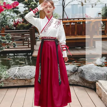 Ķīniešu Tradicionālā Hanfu Kostīmu Klasiskā Sieviešu Tang Dinastijas Deju Apģērbu Dāma Princese Tautas Deju Apģērbs Valsts Posms 90