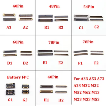 10pcs 40 54 60 78 Pin USB Lādētāja Uzlādes Savienotājs standarta jo Samsung A33 A53 A73 A54 M22 M32 M52 M62 M13 M23 M33 M53 LCD Ekrāns