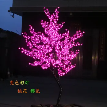 Ziemassvētku un Jaunā gada Rozā LED Ķiršu Ziedu Koks 864pcs LED Spuldzes, 1.8 m/platības ziņā ir atšķirīgas 6ft Augstums 110/220VAC Ūdensnecaurlaidīgs