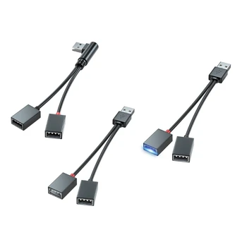 2 in 1 USB Strāvas Vads USB Sadalītāja Kabelis Datu Kabeli USB Fani, Pelēm, P9JB