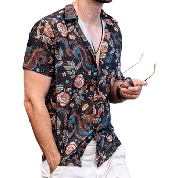 Havaju Krekls Vīrietim, Vīriešu Krekli Ta Blūzes Vasaras Bezmaksas Piegāde Viss Apģērbs T-krekli Sociālo Lielgabarīta Luksusa Zīmolu
