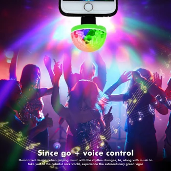 Mini USB, Gaismas DJ RGB Mini Krāsains Mūzikas Skaņas indikators USB Apple Android Tālrunis Disco Gaismas Ģimenes Puses Bumbu Atmosfēru Lampas