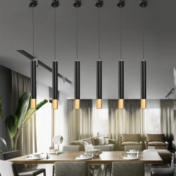 Ziemeļvalstu Minimālisma Karājas LED Pendant Lampas Apgaismojums Modern Black Apaļu Piekariņu Gaismas Hotel Guļamistaba Bārs Dzīvojamā Istabā Karājas Lampas