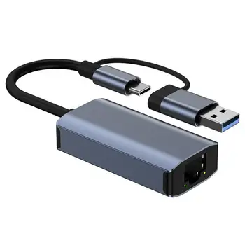 RYRA USB Ethernet Adapteris 1000Mbps USB 3.0 TypeC, Lai Rj45 Tīkla Karte, DATORS Macbook Windows 10 Klēpjdatora, iPad