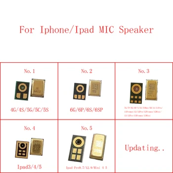 10pcs Iekšējais MIKROFONS Runātājs IPhone 13 12 11 Pro Max Mini XS XR X 8 Plus 7 6S 6P 6 5S Ipad 3 4 5 9.7 12.9 Mikrofona Raidītājs