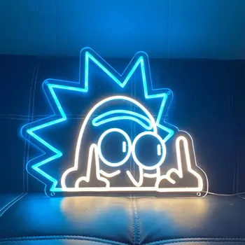 Animes Neona Zīme Dekoru, Sienas zīme LED Mājas Dekoru Karikatūra LED Gaismas Josla, Veikals Zīme, Bērniem, Dzimšanas dienu, Kāzu Dāvanas, Guļamistaba Nakts Lampas