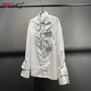 PFHQ Nišu Dizains Elegants Moderns Vīriešu Krekli ar garām Piedurknēm Augstas Kvalitātes Pavasara Stilīgs Sociālo Topi 2023 Drēbes Bezmaksas Piegāde Jaunas