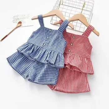 Drēbes Meitenēm Vasaras Modes Bērni Meiteņu Apģērbu Komplekti, 2gab T-krekls+Šorti Apģērbs, Apģērbu Tracksuit Tērps Bērniem