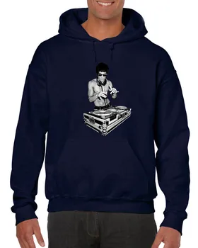 Bruce Lee, Dj Unisex Hoodies. Smieklīgi Tonijs Stārks Filmu Fans Kung Fu Vasaras Modes Vēstuli Apdrukāta Kokvilnas Pielāgoto Sporta Krekls