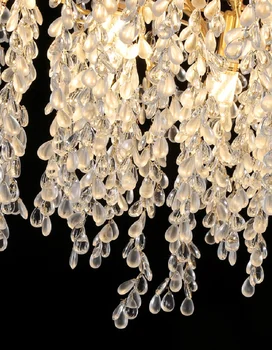 LED pendant lampas luksusa mūsdienu Ziemeļvalstu kristāla villa dzīves apdare radošo filiāle Lustra Lightng Telpu Dekorēšana Māksla